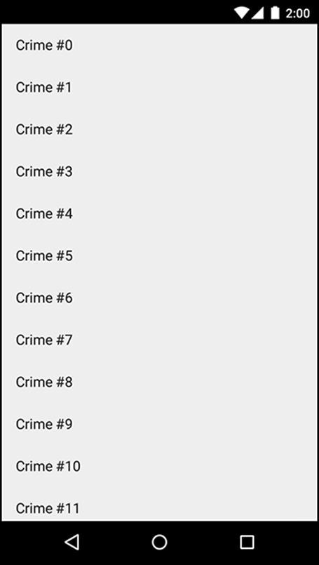 A beautiful list of Crimes