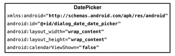 DatePicker layout (layout/dialog_date.xml)
