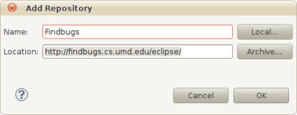 Adding a repository for the purpose of adding a plug-in to your Eclipse environment