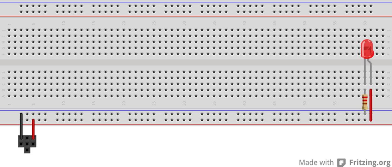 AVR programmer layout—no chip yet