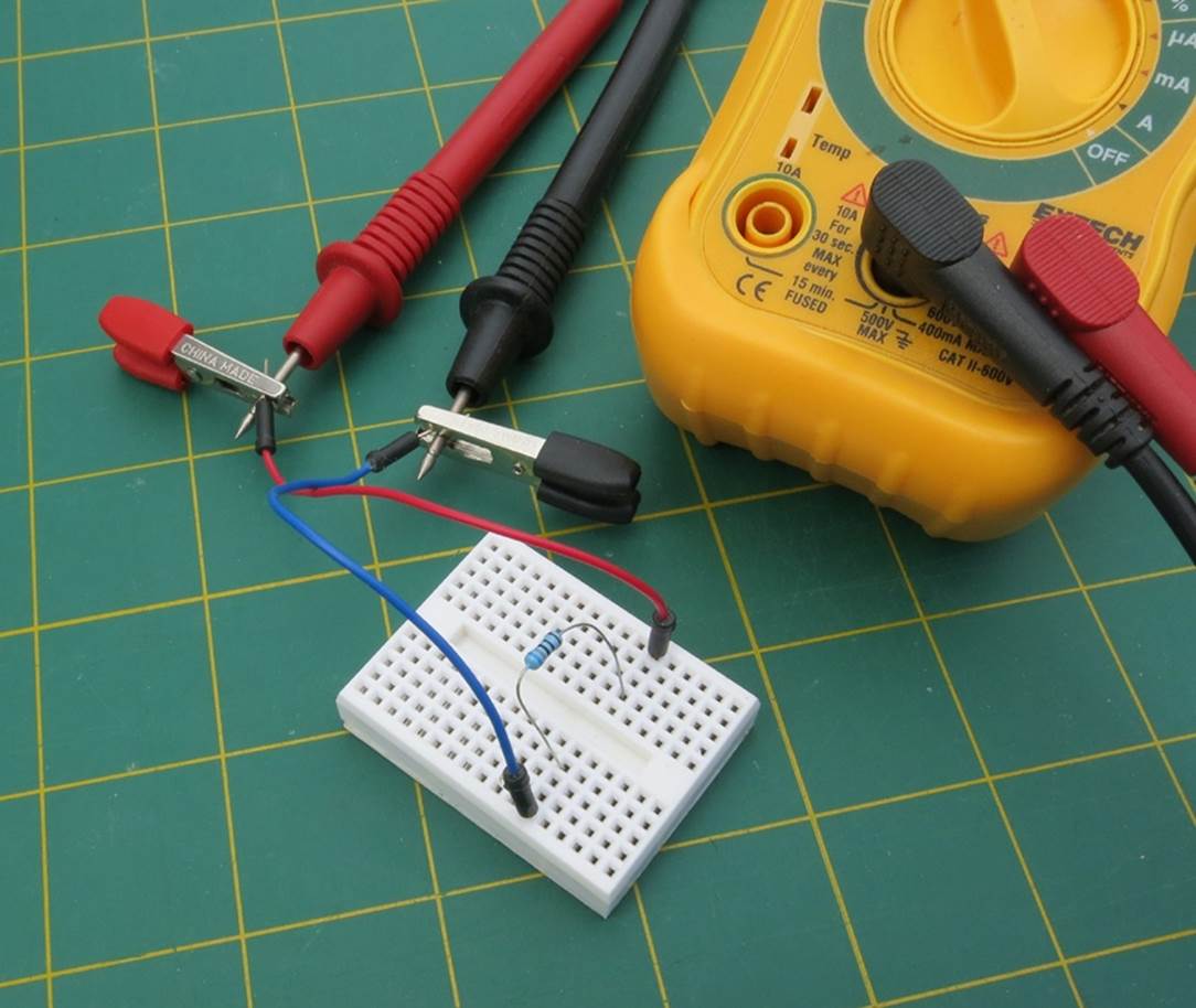 A simple system for quickly verifying resistor values before using them in a project.