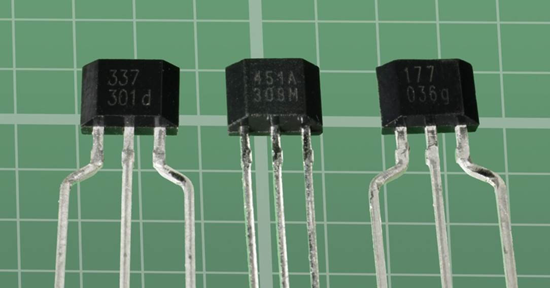 A variety of Hall-effect sensors.