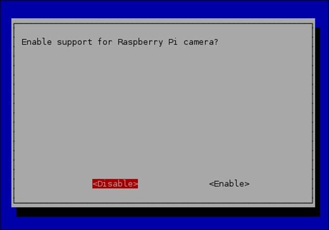 Enabling the Raspberry Pi camera