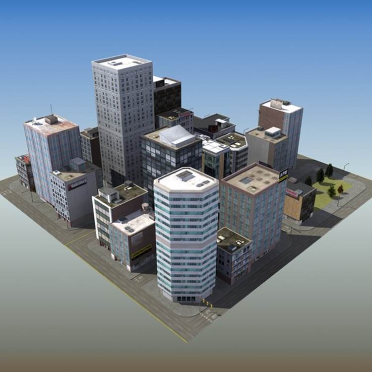 City model created by ES3DStudios; image courtesy TurboSquid