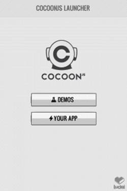 CocoonJS Launcher home screen