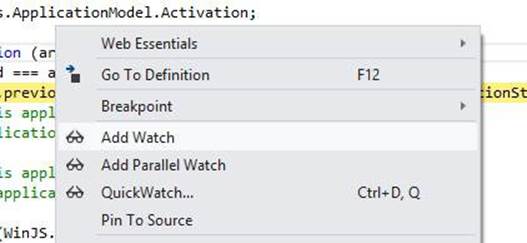 You can also add objects to a watch list for easy reference as you explore other parts of the application.