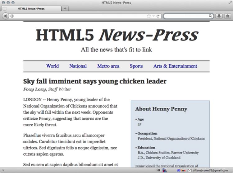 The HTML5 News-Press