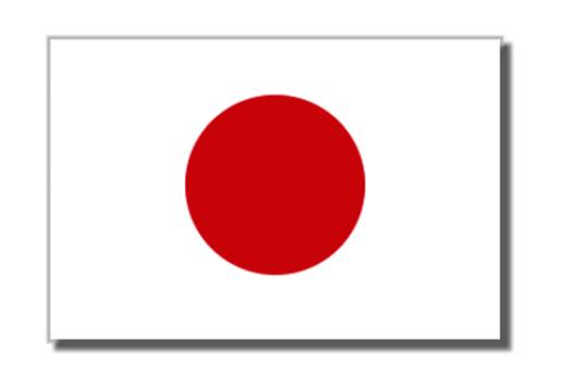 The Japanese flag made with SVG