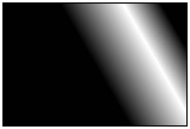 A gradient confined to a narrow band by offsetting the start and end color stops
