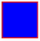 A rectangle drawn with SVG