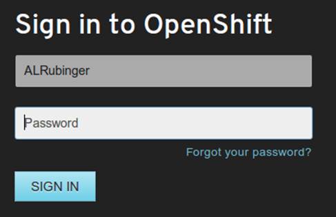 OpenShift Login