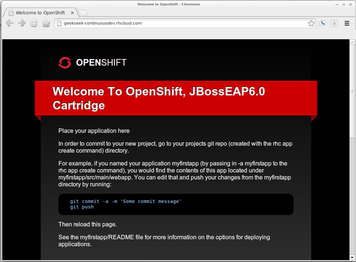 Welcome to OpenShift