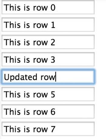 Making a +List+ row interactive