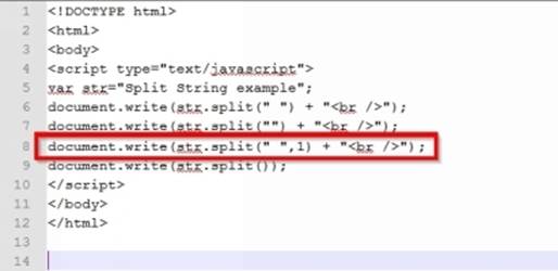 Split-String-in-Javascript-Step-1