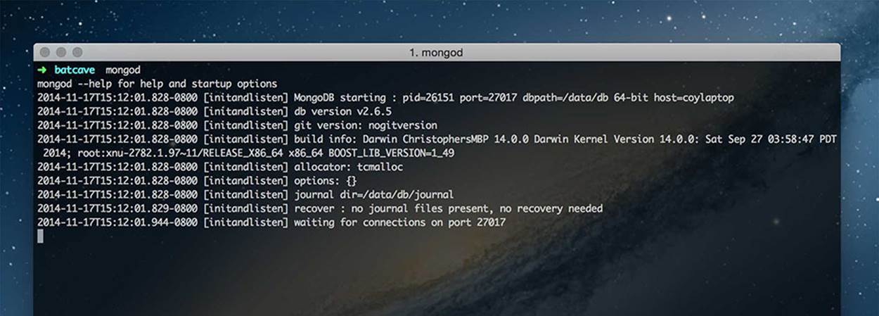 Starting MongoDB Service