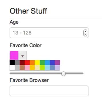 Color support in the Forms polyfill (Safari 6.1)