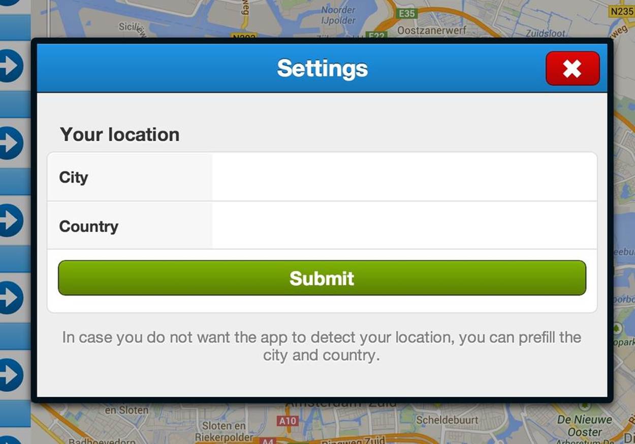 Your FindACab app form should look like this, after you’ve implemented the fieldset and button