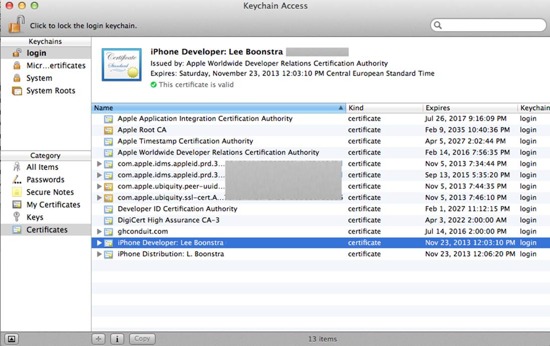 Export your certificate to your hard disk