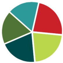 Pie charts can make it hard to compare values.