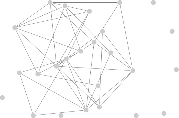 The D3.js force layout tool provides the information to reposition network graph elements.