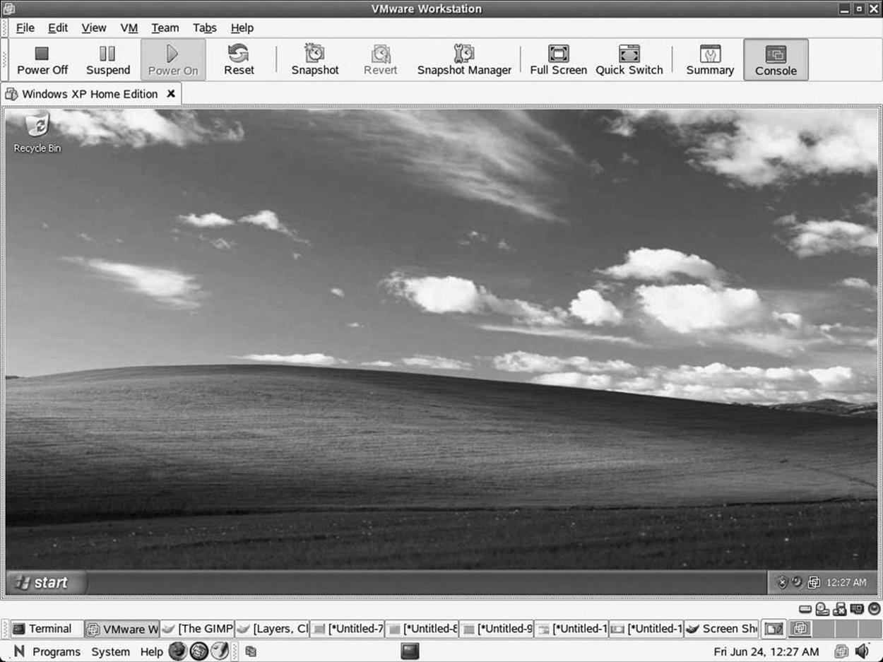 VMware Workstation 5 on Novell Linux Desktop 9