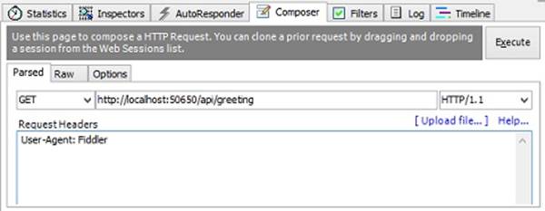 Using Fiddler to compose a new HTTP request