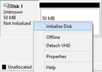 Initializing a disk