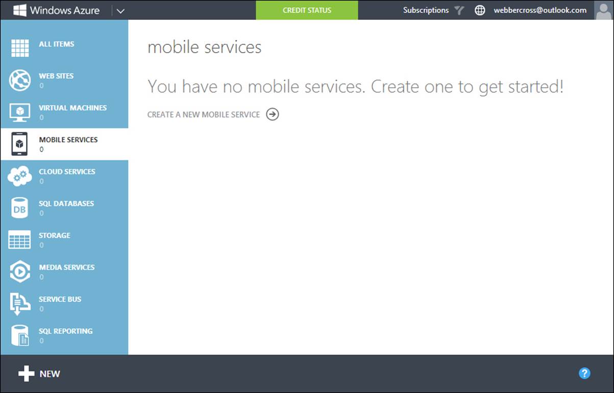 Creating a mobile service
