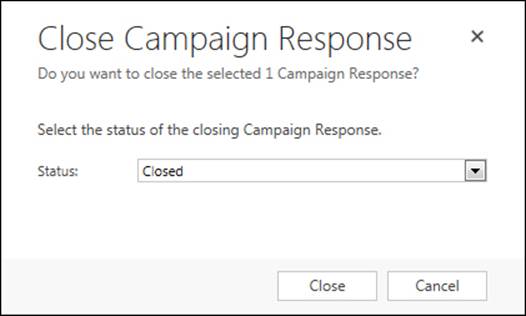 Managing a campaign response
