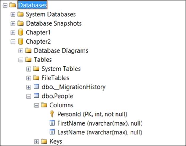 Creating a new database based on .NET classes