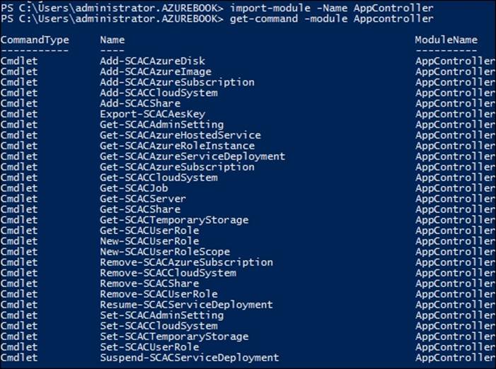 Installing the Windows PowerShell module for App Controller