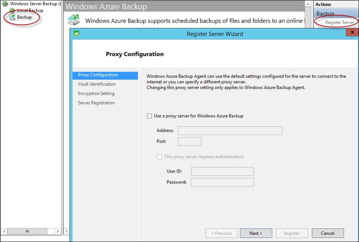Step 3 – downloading and installing the Azure Backup agent