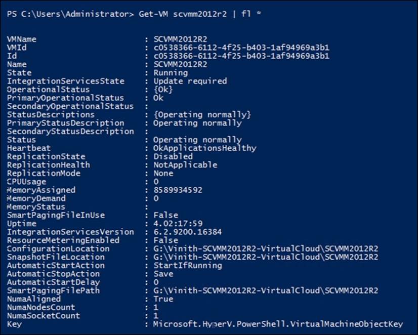 Extracting information about Hyper-V hosts and the associated virtual machines