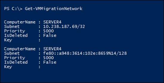 Managing a virtual machine's migration networks