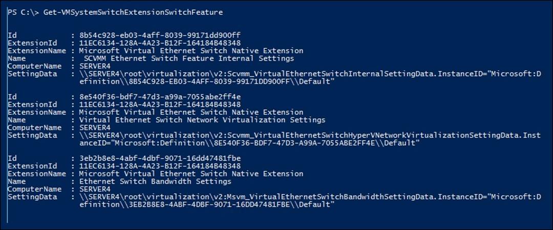 Configuring Hyper-V virtual switches and their properties