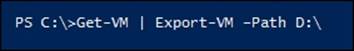 Importing and exporting virtual machines