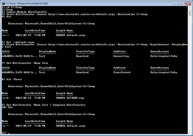 Using BITS from PowerShell