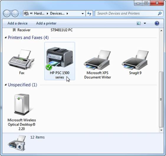 Devices And Printers