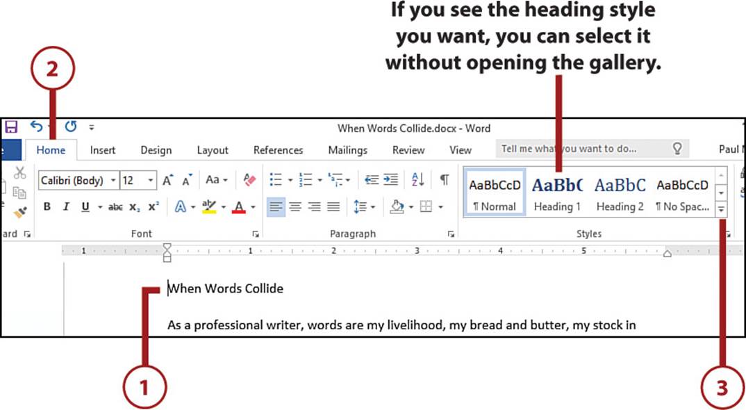 turning off style pane in word