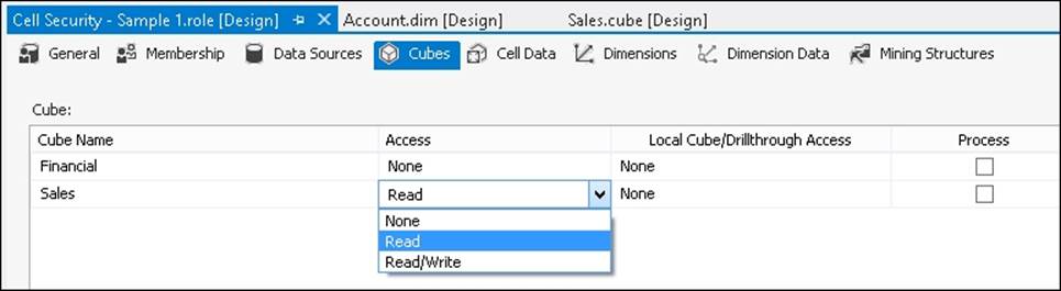 Granting Read Access to Cubes