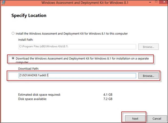 Windows assessment and deployment toolkit for Windows 8.1