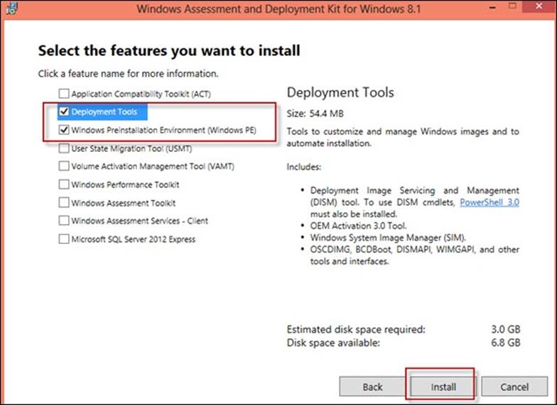 Windows assessment and deployment toolkit for Windows 8.1