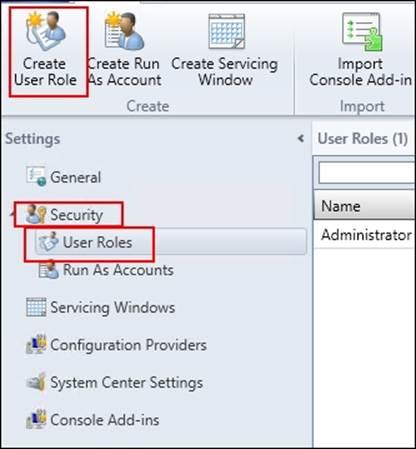 Configuring roles-based access