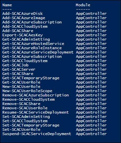 Introduction to App Controller PowerShell cmdlets