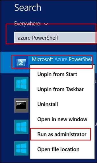 Installing the Windows Azure PowerShell