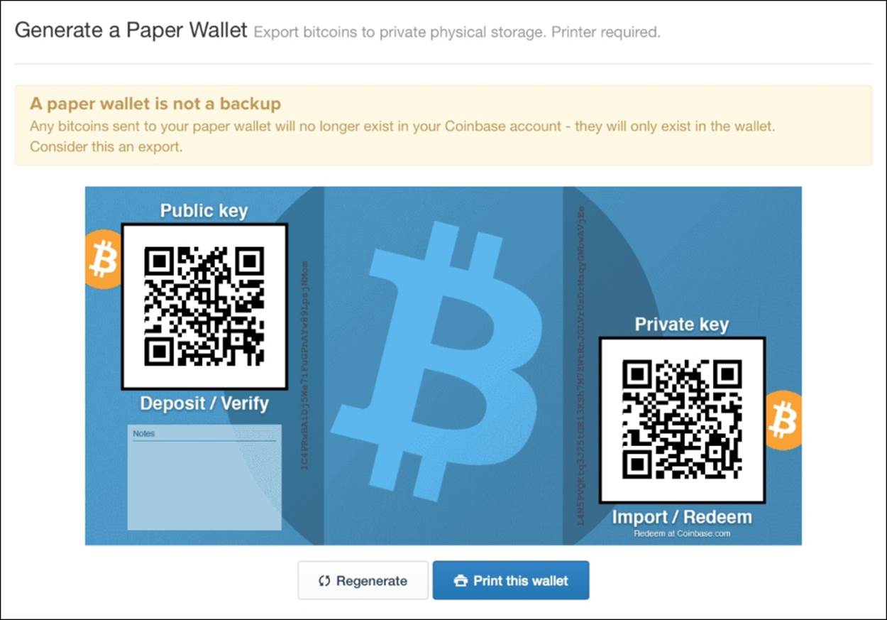 Creating a paper wallet