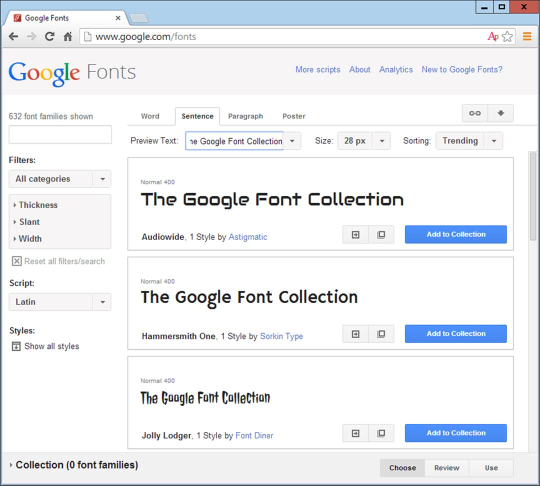 It’s easy to include Google’s web fonts