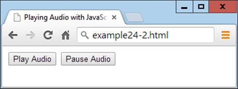 HTML5 audio can be controlled with JavaScript