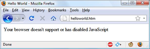 JavaScript has been disabled