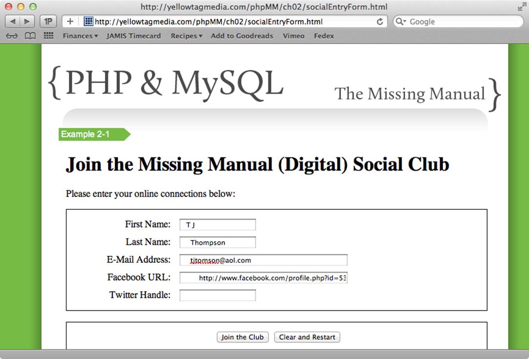 You&rsquo;d be amazed at how often people fill out forms in a hurry. That usually means one of two things will happen: either all that problematic information causes errors in a server-side script, or&mdash;if the programmer is a little more advanced&mdash;the script happily fixes those errors and keep on chugging. It&rsquo;s good to be in the second category!